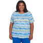 Plus Size Alfred Dunner Parrot Cay Tie Dye Chicklet Tee - image 1