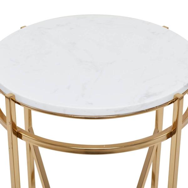 9th & Pike® Gold-Tone Metal Contemporary Accent Table