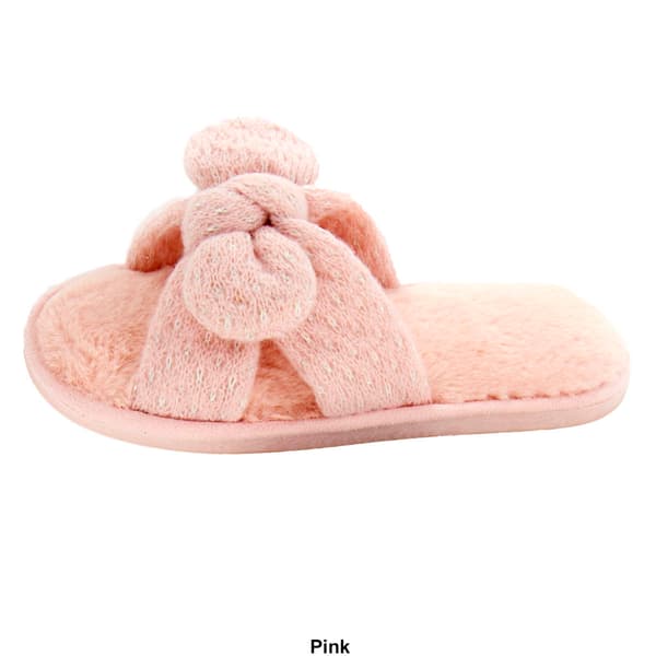 Womens Ella & Joy Bow Knot Slide Slippers