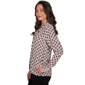 Petite Emaline Country Code Tie Neck Medallion Blouse - image 4