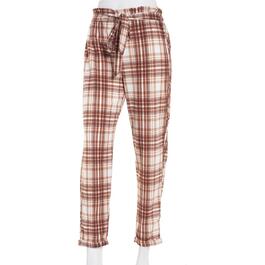 Juniors No Comment Liverpool Paper Bag Waist Tapered Cuff Pants