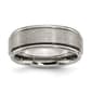 Mens Endless Affection(tm) Engravable 8mm Satin Finish Wedding Band - image 1