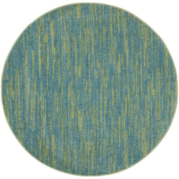 Nourison Essentials Two-Tone Indoor/Outdoor Round Rug - image 