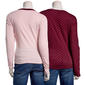 Juniors No Comment 2pk. Fleece Lined Polka Dot & Solid Tees - image 3