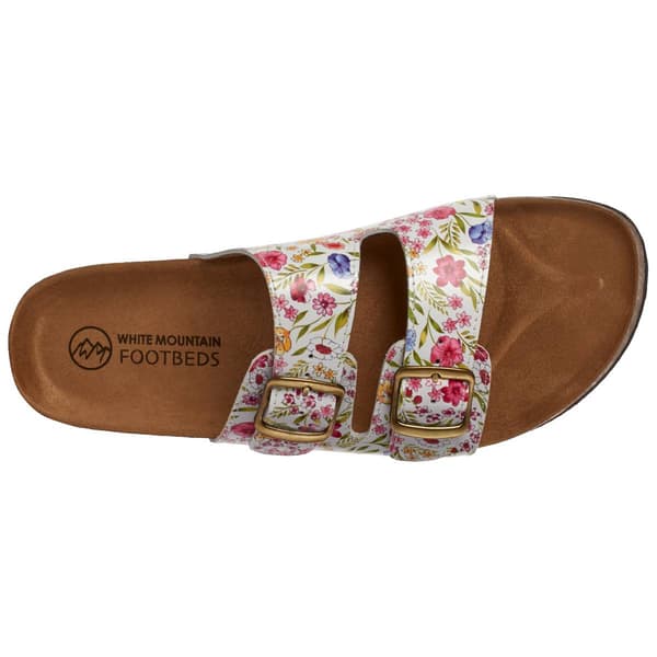 Womens White Mountain Helga Footbed Sandals