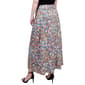 Womens NY Collection Pull On Side Tie Skirt - Floral Blue/Pink - image 2