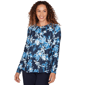 Womens Emaline Golden Nautica Long Sleeve Lace Shoulder Blouse - image 3