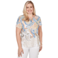 Womens Alfred Dunner Out Of The Blue Ombre Paisley Short Sleeve - image 1