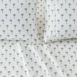 FreshFolds Newport Palm Tree Microfiber Sheet Set
