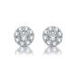 Nova Star&#174; Sterling Silver 1/4ctw. Lab Grown Diamond Earrings - image 3