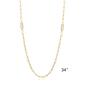 Forever Facets 18kt. Gold Plated Oval Paperclip Necklace - image 2