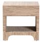 bali & pari Julia Bohemian Woven Natural Grasscloth Nightstand - image 5