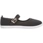 Womens Ashley Blue Mary Jane Canvas Slip On Flats - image 3