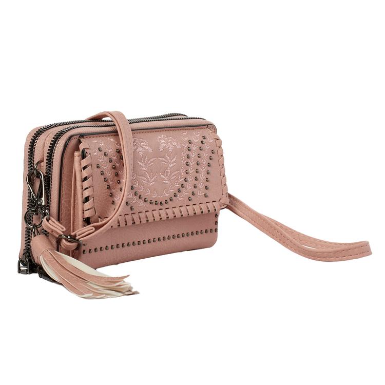 Womens Sam & Hadley Embroidery Wallet on a String