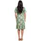 Womens Luxology Flutter Sleeve V-Neck Smocked A-Line Dress - image 2