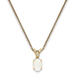Gemstone Classics(tm) 14kt. Yellow Gold October Birthstone Necklace