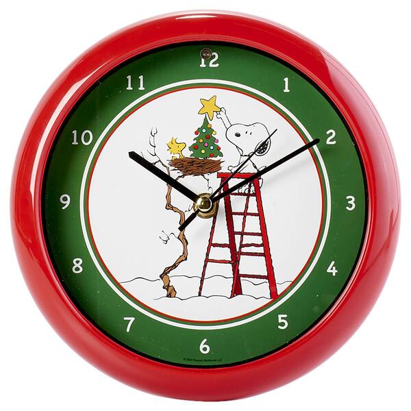 Peanuts Snoopy Christmas Tree Clock - image 