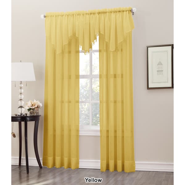 Erica Crushed Voile Ascot Valance- 51x24