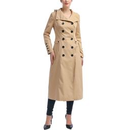 Womens BGSD Waterproof Hooded Maxi Trench Coat