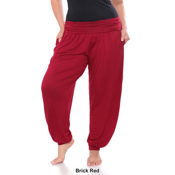Plus Size White Mark Comfortable Solid Harem Pants