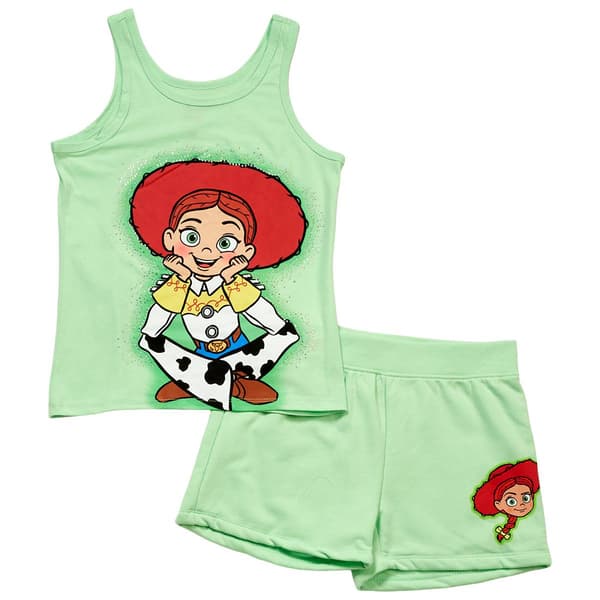 Girls (7-16) Disney Toy Story Jessie Tank Top & Shorts Set