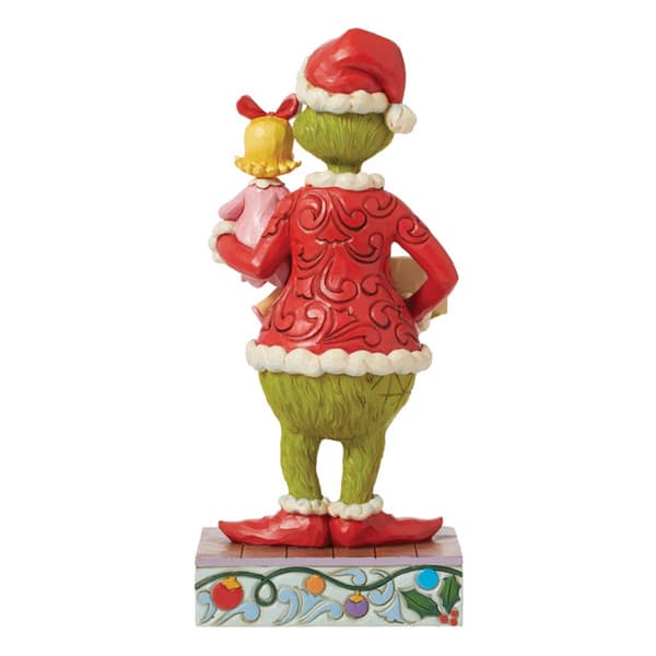 Jim Shore Grinch & Cindy Hold Sign Christmas Figurine