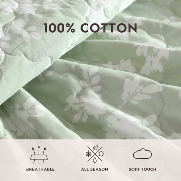 Laura Ashley Adorabelle Silhouette Reversible Quilt Set