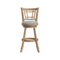 HH2 Home Fairfox Natural Wood Bar Height Swivel Stool - image 3