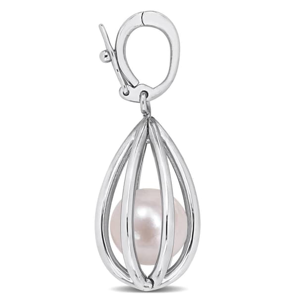 Gemstone Classics™ Sterling Silver Pearl Charm Bracelet