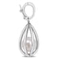 Gemstone Classics™ Sterling Silver Pearl Charm Bracelet - image 2