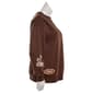 Juniors Freeze Pooh Chenille Applique Embroidered Fleece Pullover - image 5