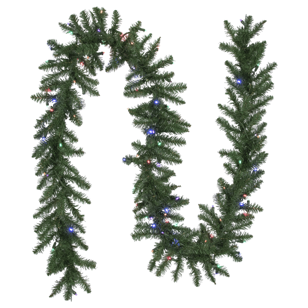 Northlight 9ft. Multi LED Pre-Lit Winona Fir Christmas Garland
