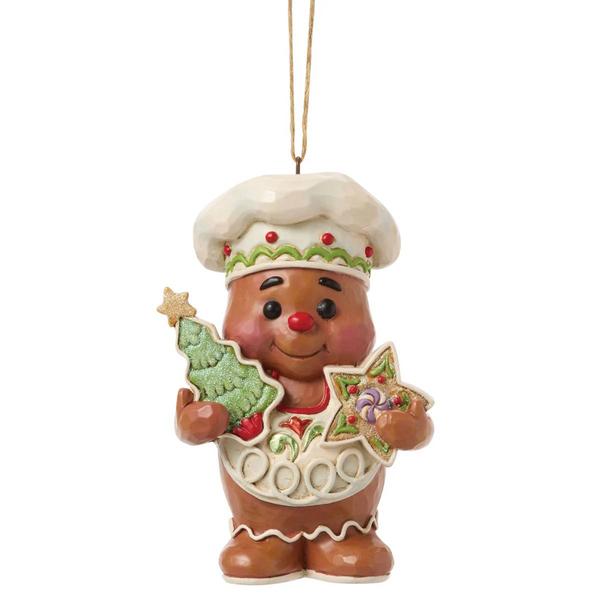 Jim Shore Gingerbread Jolly Christmas Ornament - image 