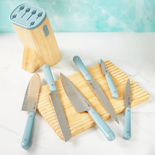 BergHOFF Slate Stainless Steel 7pc. Knife Block Set