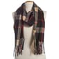 Womens Steve Madden Check Plaid Scarf - Red/Black - image 1