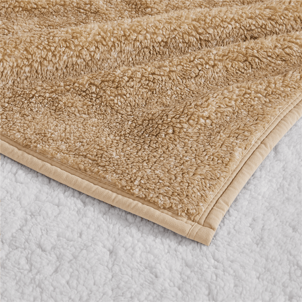 Brooklyn Loom Heathered Sherpa Blanket - image 