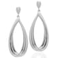 Gianni Argento Oval Long Drop Earrings - image 1