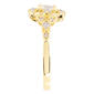 Athra 14kt. Gold over Brass CZ Halo Ring - image 2