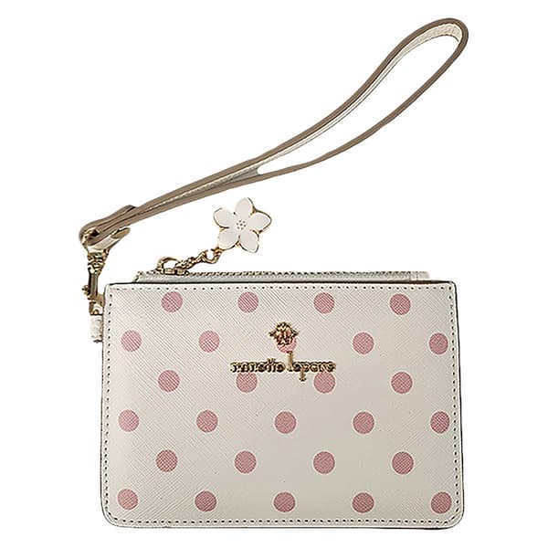 Womens Nanette Lepore Tuttie Dots CC Wristlet- Pink Dots - image 
