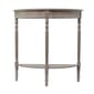 9th & Pike(R) Light Brown Traditional Half Moon Wood Console Table - image 1