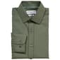 Mens Christian Aujard Slim Fit Geometric Dress Shirt - Dark Olive - image 1