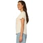 Petite Democracy Short Ruffle Sleeve Floral Embroidery Blouse - image 3
