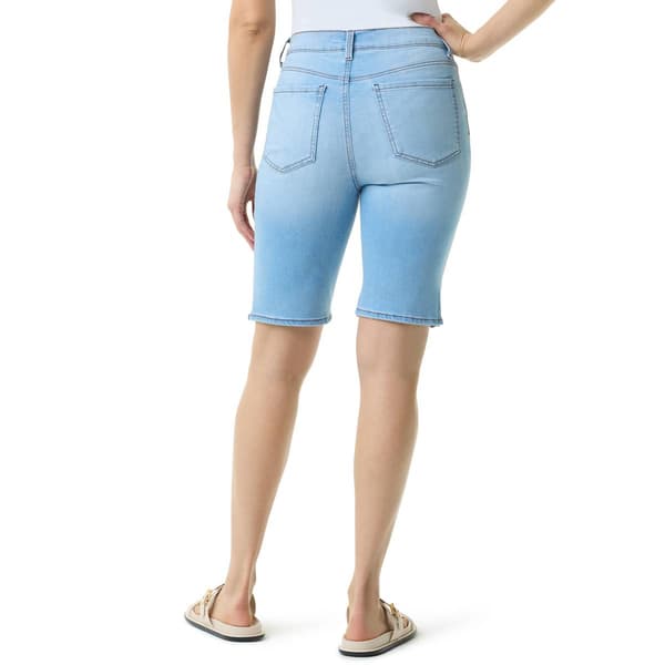 Womens Gloria Vanderbilt Amanda Whiskered Denim Bermuda Shorts