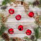National Tree 6pc. Red Snowflake Shatterproof Ornaments - image 3