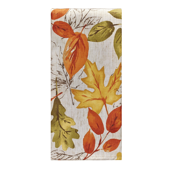Threadmade Autumn Leaves Fall Printed Napkins - Set of 8