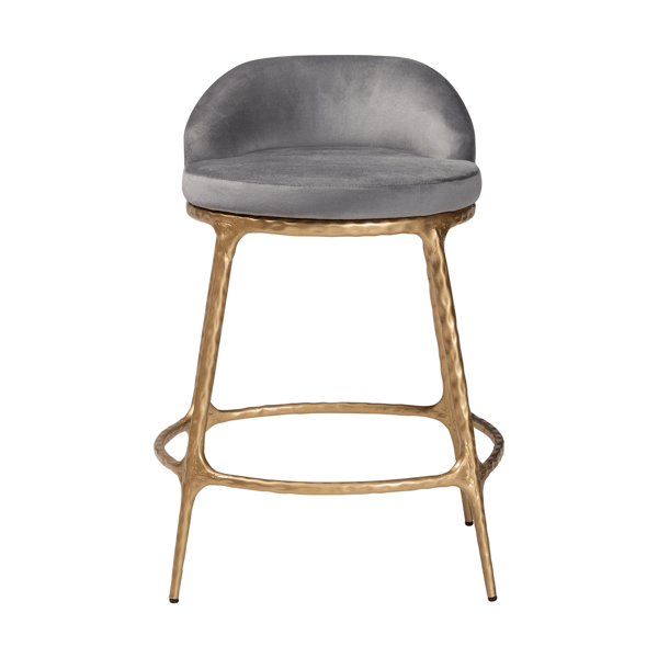 Baxton Studio Aarush Modern Rustic Counter Stool