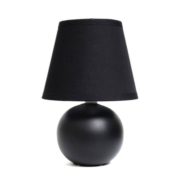 Simple Designs Mini Ceramic Globe Table Lamp