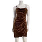 Juniors Emerald Sundae Stretch Satin Ruch Tulip Sheath Dress - image 1