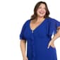 Plus Size R&M Richards Short Sleeve Ruffle Tiered Evening Gown - image 3