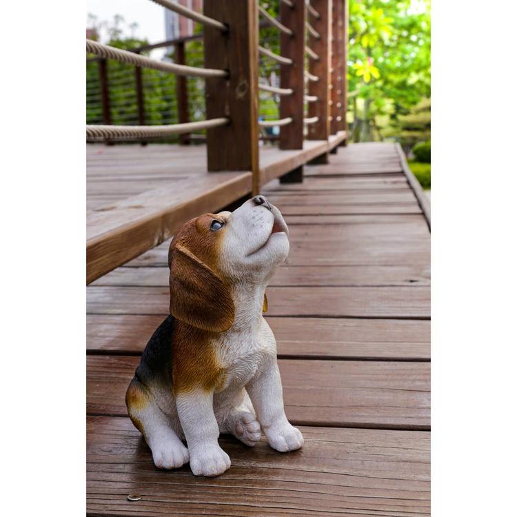Hi-Line Gift Howling Beagle Puppy Garden Statue